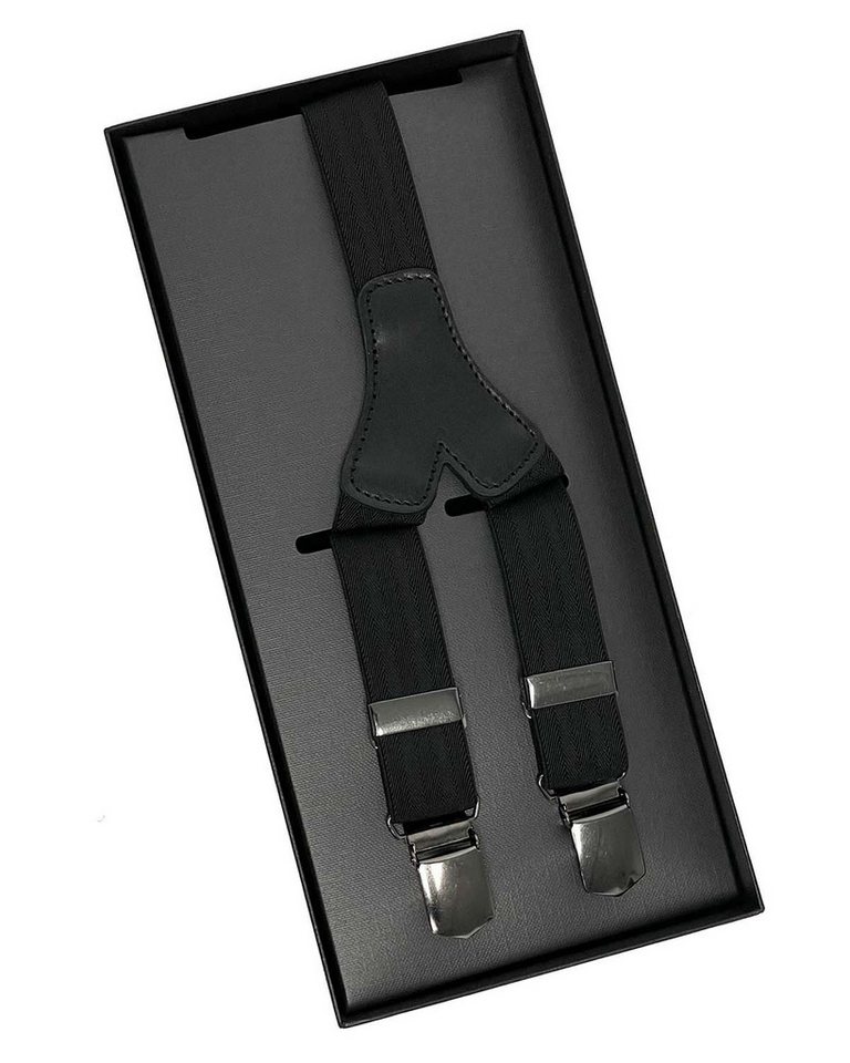 LLOYD Men’s Belts Hosenträger LLOYD-Hosenträger 25 mm uni Lederrückenteil Clips 05-Black von LLOYD Men’s Belts