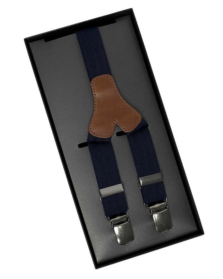 LLOYD Men’s Belts Hosenträger LLOYD-Hosenträger 25 mm uni Lederrückenteil Clips 12-Navy von LLOYD Men’s Belts