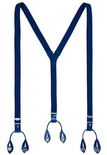 LLOYD Men´s Belts LLOYD-Hosenträger 25 mm uni navy Lederrückenteil und Roll-Clips von LLOYD Men´s Belts