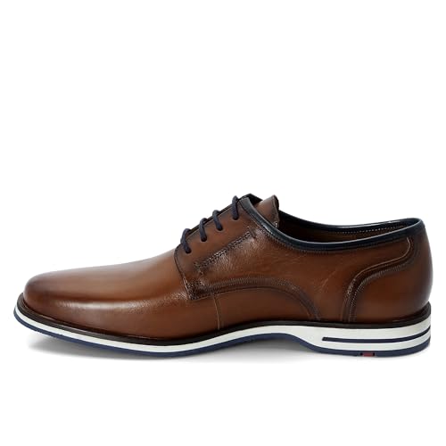 LLOYD Herren Schnürschuhe Detroit, Männer Businessschuhe,Low-tie,schnürschuhe,schnürer,Businessschuhe,Anzugschuhe,Derby, Cognac, 41 EU / 7.5 UK von LLOYD