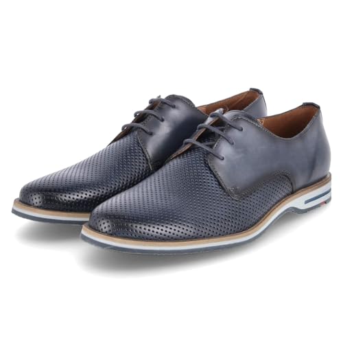 LLOYD Herren Halbschuhe Demond Blau Glattleder 41 von LLOYD