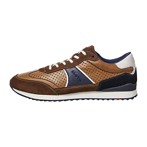 LLOYD Herren Halbschuhe Earl, Männer Low-Top Sneaker,lose Einlage,Halbschuhe,straßenschuhe,Strassenschuhe,Sportschuhe,Cigar/Blue,42.5 EU / 8.5 UK von LLOYD