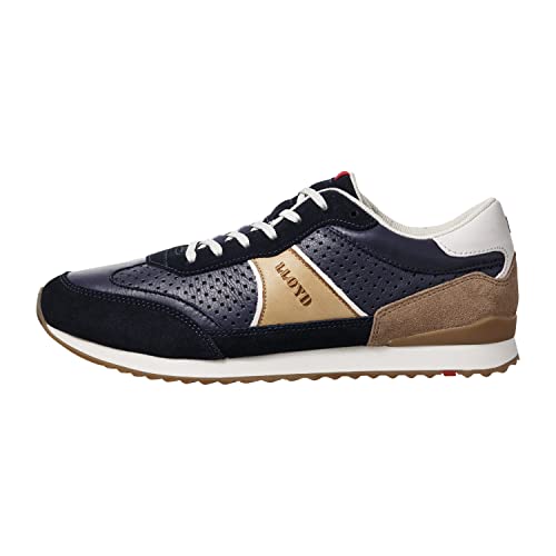 LLOYD Herren Halbschuhe Earl, Männer Low-Top Sneaker,lose Einlage,Halbschuhe,straßenschuhe,Strassenschuhe,Sportschuhe,Navy/Cappuccino,42 EU / 8 UK von LLOYD