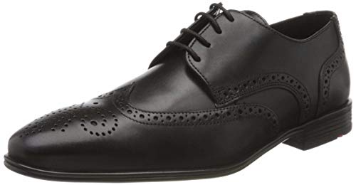 LLOYD Herren Schnürhalbschuhe Morton, Männer Businessschuhe,Derby,lose Einlage,Normalweit,Low-tie,schnürschuhe,schnürer,Man,SCHWARZ,48 EU / 12.5 UK von LLOYD