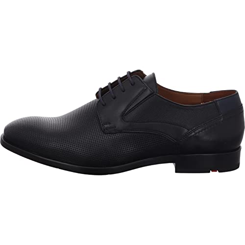 LLOYD Herren Schnürhalbschuhe KELSAN, Männer Businessschuhe,Derby,lose Einlage,Extra-Weit,Business-Schuh,anzugschuh,SCHWARZ/Pacific,43 EU / 9 UK von LLOYD