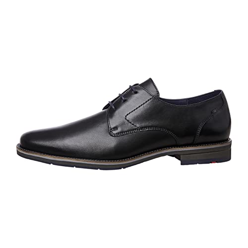 LLOYD Herren Schnürhalbschuhe Langston, Männer Businessschuhe,Anzugschuhe,Budapester,Style,elegant,Office,büro,Freizeit,Man,SCHWARZ,46.5 EU / 11.5 UK von LLOYD