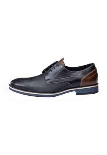 LLOYD Herren Schnürschuhe Harris, Männer Businessschuhe,Schnuerung,lace-up,Low-tie,schnürschuhe,schnürer,Derby, Midnight/D.Brown, 44.5 EU / 10 UK von LLOYD