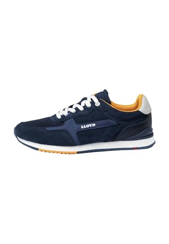 LLOYD Herren Schnürschuhe EGILIO, Männer Low-Top Sneaker, lose Einlage,Halbschuhe,Freizeitschuhe,Schnuerschuhe,Schnuerer, Jeans, 45 EU / 10.5 UK von LLOYD