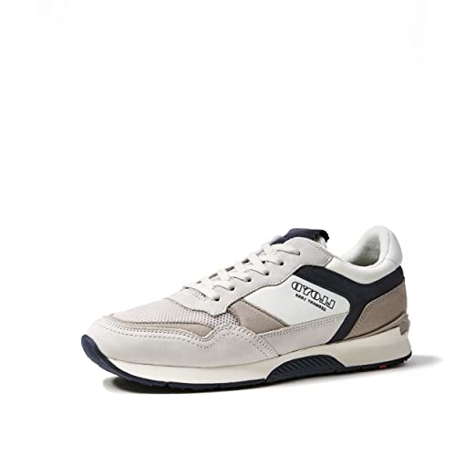 LLOYD Herren Schnürschuhe ELOY, Männer Low-Top Sneaker,lose Einlage,Low-tie,Halbschuhe,Freizeit,sportlich,Schnuerschuhe,White/Navy,40 EU / 6.5 UK von LLOYD