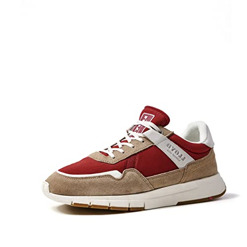 LLOYD Herren Schnürschuhe ENJO, Männer Low-Top Sneaker,lose Einlage,Low-tie,Halbschuhe,Freizeit,sportlich,Schnuerschuhe,GHOBI/RED,42 EU / 8 UK von LLOYD