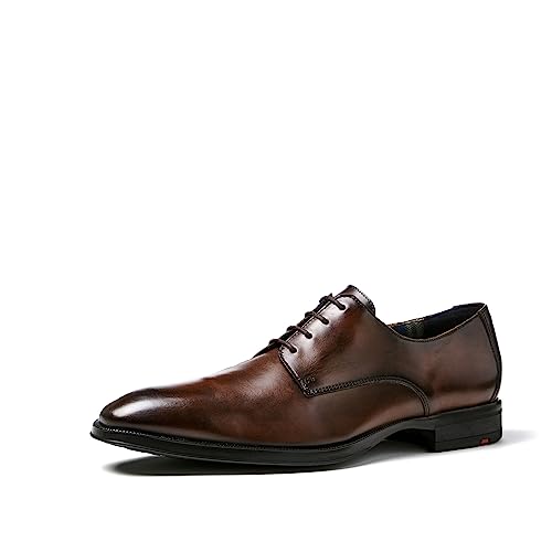 LLOYD Herren Schnürschuhe Gideon, Männer Businessschuhe,Derby,Normalweit,Businessschuhe,Anzugschuhe,schnürung,Office,büro, Brandy, 42 EU / 8 UK von LLOYD