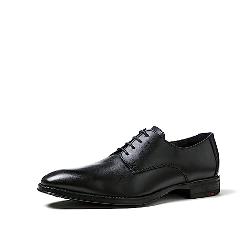 LLOYD Herren Schnürschuhe Gideon, Männer Businessschuhe,Derby,Normalweit,Schnuerschuhe,straßenschuhe,Strassenschuhe,lace-up, SCHWARZ, 40.5 EU / 7 UK von LLOYD