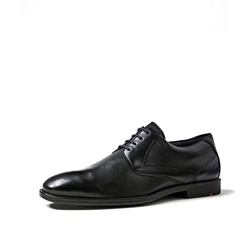 LLOYD Herren Schnürschuhe KALMAT, Männer Businessschuhe,lose Einlage,extra weit,Strassenschuhe,Schnuerung,lace-up,Low-tie,Black,46.5 EU / 11.5 UK von LLOYD