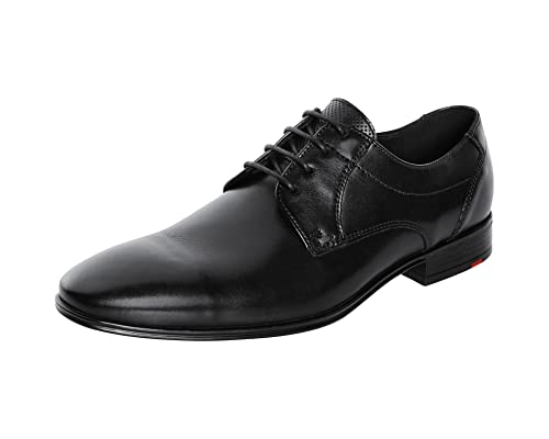 LLOYD Herren Schnürschuhe Osmond | Männer Businessschuhe | Derby | Normalweit | Leder | Strassenschuhe | lace-up | Shoes, SCHWARZ, 40 EU / 6.5 UK von LLOYD