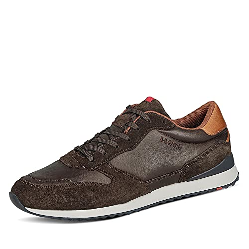 LLOYD Herren Sneaker Edmond, Männer Low-Top Sneaker,lose Einlage,Normalweit,Man,Men,Halbschuhe,straßenschuhe,Turnschuhe,Granit/Coffee,40 EU / 6.5 UK von LLOYD