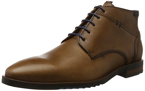 LLOYD Herrenschuh DINO, moderne Stiefelette aus Leder mit Gummisohle, Braun (Brandy/Blue), 46 EU von LLOYD