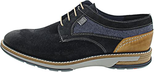 LLOYD Schnürschuhe Darris, Rauleder, Blau, Herren EU 11/46 von LLOYD