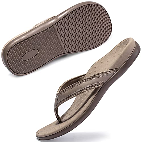 LLSOARSS Plantarfasziitis-Fuß-Sandale mit Fußgewölbeunterstützung – beste orthopädische Flip-Flops für Plattfüße, Fersenschmerzen, für Frauen, Khaki, 39 EU LLSOARSS Plantarfasziitis-Fuß-Sandale mit Fußgewölbeunterstützung – beste orthopädische Flip-Flops für Plattfüße, Fersenschmerzen, für Frauen, Khaki, 39 EU von LLSOARSS
