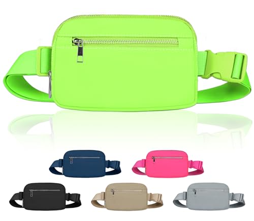 LLYWCM Bauchtaschen für Damen und Herren – Gürteltasche – Bauchtasche Crossbody Taschen – über der Schulter Fanny Pack mit verstellbarem Riemen, Crossbody Fanny Pack, gelb, Vielseitiger Stil von LLYWCM