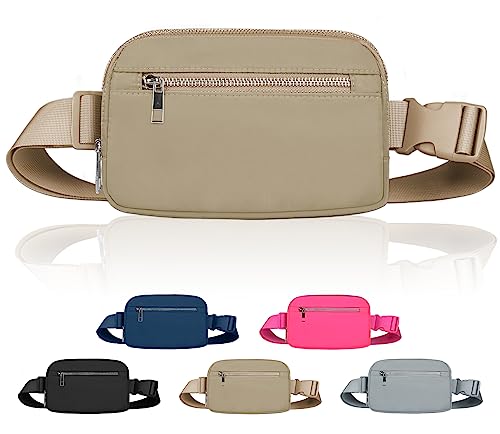 LLYWCM Bauchtaschen für Damen und Herren – Gürteltasche – Bauchtasche – Umhängetasche – Schultertasche mit verstellbarem Riemen, Crossbody Bauchtasche, Braun, Vielseitiger Stil von LLYWCM