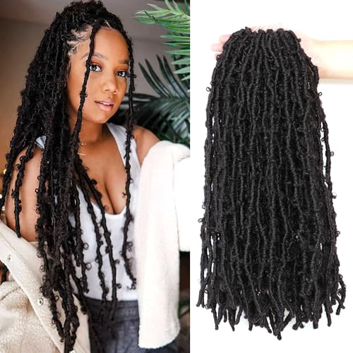 Butterfly Locs Häkelnadel, falsche Locks, Häkelnadel, für afrikanische Zöpfe (#1B, 45,7 cm (8)) von LLZBEAUTYHair