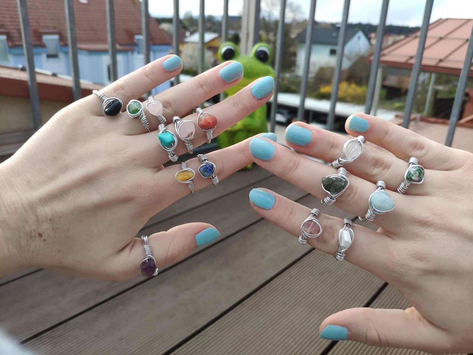 Handmade Wire Wrapped Ring, Crystal Gemstone Ring Handmade Wire Wrapped Ring, Crystal Gemstone Ring von LLcraftastic