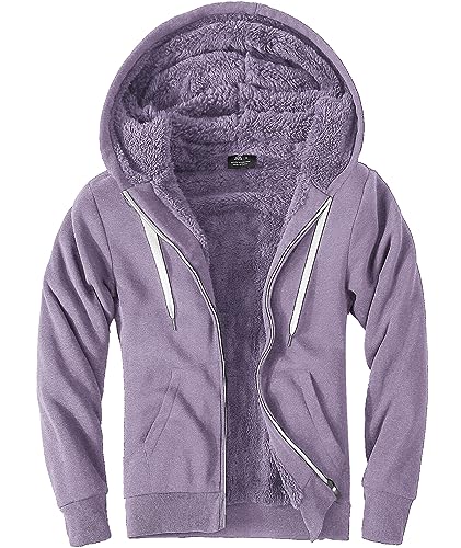 LLdress Kapuzenjacke Herren Sweatshirt mit Zipper Fleecejacke mit Kapuze Outdoorjacke Hooded Pullover für Winter und Herbst von LLdress