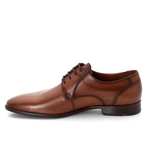 LLOYD Herren Schnürhalbschuhe Manon, Männer Businessschuhe,Derby,Normalweit,Businessschuhe,Derby,schnürung,Office,büro,Man,Cognac,46 EU / 11 UK von LLOYD