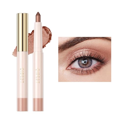 LMDAOO Eyeshadow Stick - Glitter Highlighter und Eyeliner, Wasserfest und Langanhaltend für Augen-Make-up (01#) von LMDAOO