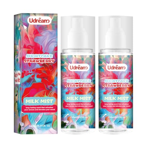 Bodyspray Mist für Damen, Body Sprays mit Glycerin, Körper Spray Erdbeerduft, 150ml 2Pack von LMDGDS