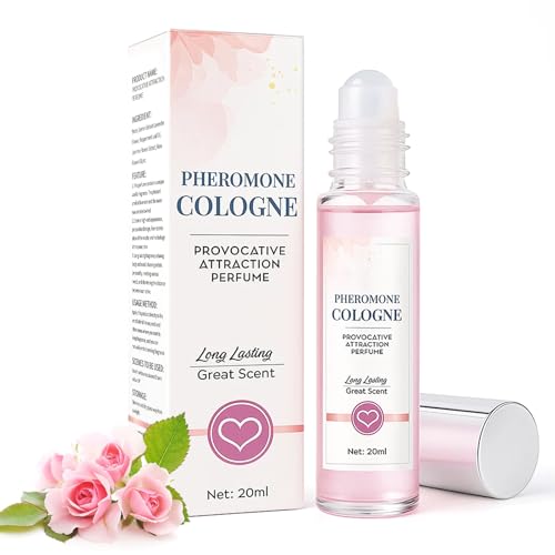 Pheromone Eau de Parfum für Damen, Rollerball Pheromone Cologne Parfüm mit Rosenöl für Hals & Handgelenke, 20ml von LMDGDS