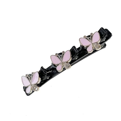 3 stücke Doppelschicht Geflochtene Haarspange Gebrochenes Haar Feste Spange Frauen Haarnadel Koreanische Feste Stirnband Haarnadel Faules Haar-Styling-Zubehör(005) von LMDO