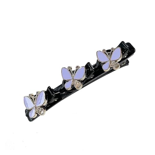 3 stücke Doppelschicht Geflochtene Haarspange Gebrochenes Haar Feste Spange Frauen Haarnadel Koreanische Feste Stirnband Haarnadel Faules Haar-Styling-Zubehör(008) von LMDO