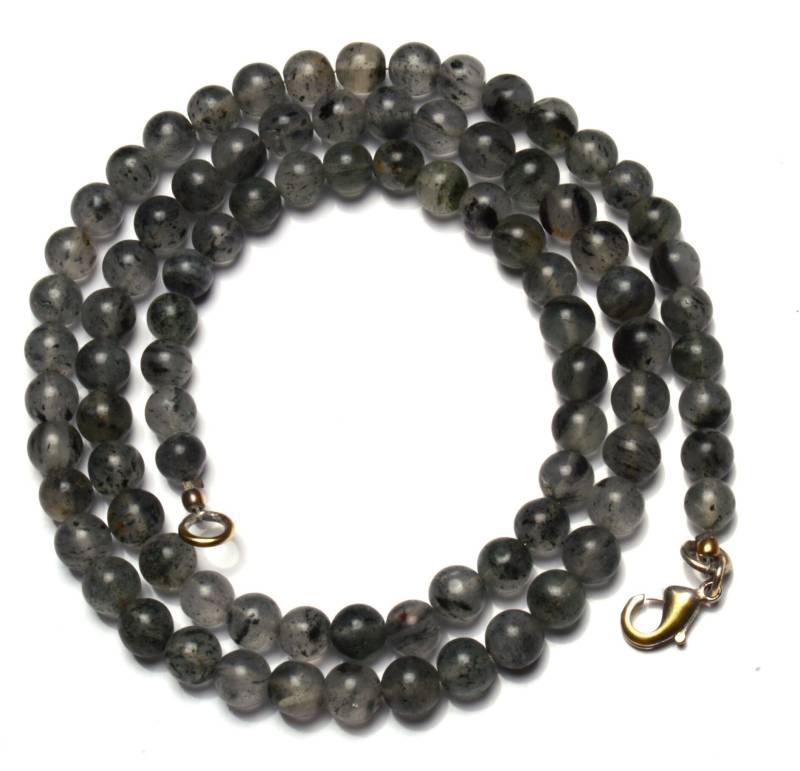 Natürliche Edelstein Moos Quarz 6 Bis 7 Mm Größe Glatte Runde Perlen 22 Zoll Full Strang Feine Qualität Seltener von LMGEMS