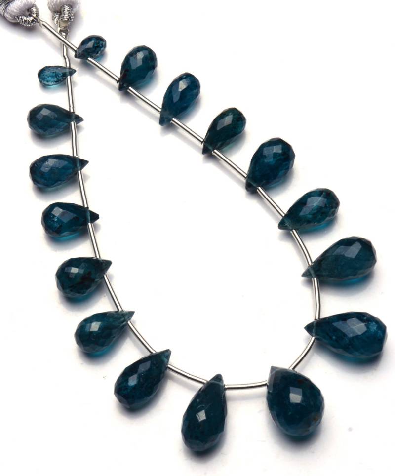 Natürliche Edelstein Seltene Orissa Indien Grüne Farbe Kyanit 6X4 Bis 14 X 9 Mm Facettierte Tropfen-Form Briolette Perlen 7-Zoll-strang Super Fine von LMGEMS