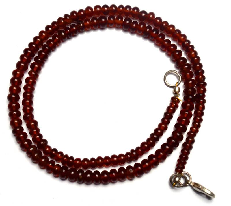 Natürliche Edelstein Super Qualität Hessonit Granat Glatte 4 Bis 5 Mm Rondelle Perlen 16-Zoll-Vollstrang Top-Qualität von LMGEMS