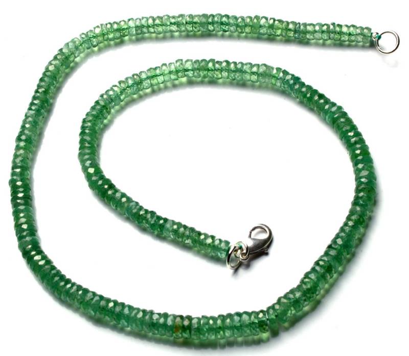 Natürliche Seltene Edelstein Nepal Mintgrün Farbe Kyanit 5 Mm Ca. Facettierte Heishi Perlen 16, 5 "Voller Strang Feine Qualität Komplette Halskette von LMGEMS