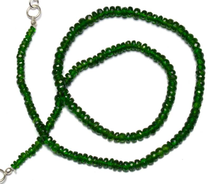 Super Selten Chromdiopsid Facettierte Rondelle Perlen 16, 5" Full-strand 3 Bis 5mm Größe Halskette Seltene Edelstein Aus Russland von LMGEMS