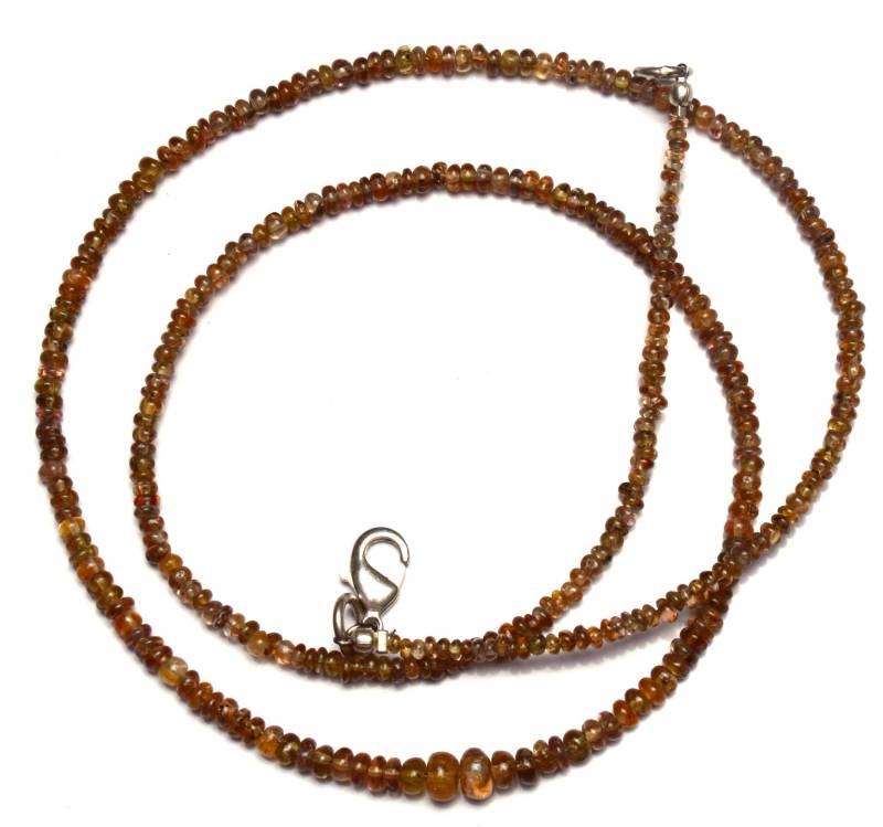 Super Seltene Natürliche Farbwechsel Granat Glatte Rondelle Perlen 20 Zoll Voller Strang 3 Bis 4 Mm Ca. Größe Seltener Edelstein von LMGEMS