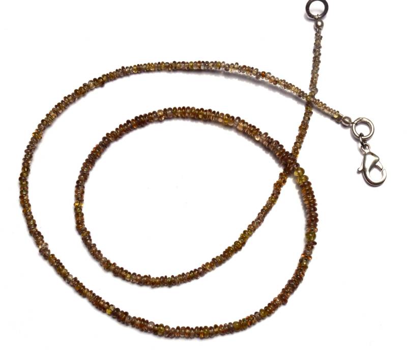 Super Seltene Natürliche Farbwechsel Granat Glatte Rondell Perlen 18 Zoll Voller Strang 3 Mm Ca. Größe Rondelle Seltener Edelstein von LMGEMS