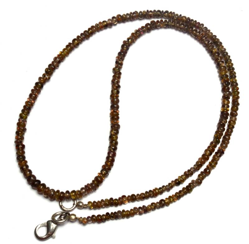 Super Seltene Natürliche Farbwechsel Granat Glatte Rondelle Perlen 18 Zoll Voller Strang 3 Bis 5 Mm Ca. Größe Seltener Edelstein von LMGEMS