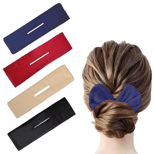 Lockenwickler, French Twists, Lazy Hair Lockenwickler, wiederverwendbare Lockenwickler für Damen und Mädchen (4 Farben), 4 Stück von LMHEYL