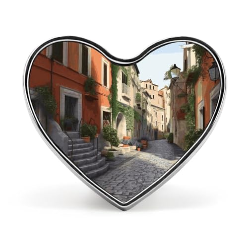 Brosche, Anstecknadel, Herz-Anstecknadel, Damen-Brosche für Hut, Tasche, Anzug, Krawatte, Hochzeit, Geburtstag, Panther mit blauen Augen, bedruckt, Valentinstagsanstecknadel, Love form, Aluminium von LMHLDSC
