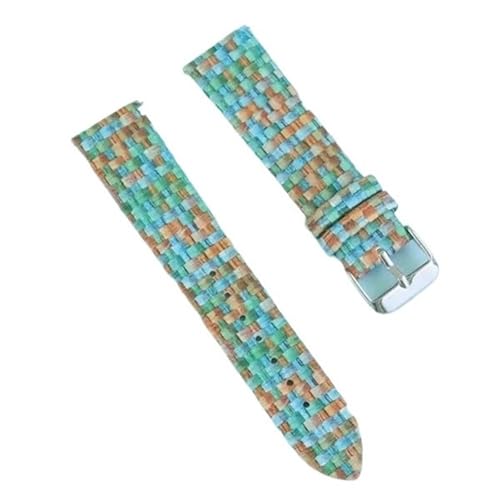 Kleines Canvas-Uhrenarmband 8 mm 10 mm 12 mm Nylon-Ersatzarmband Herren Damen Universal-Uhrenarmband(Colorful C,20mm) von LMINGZE