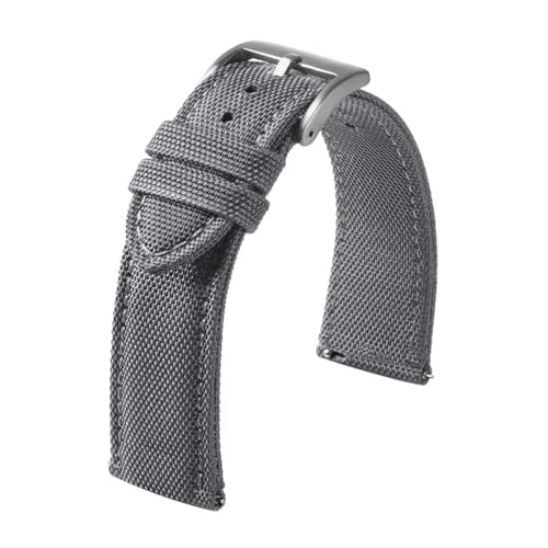 LMINGZE Nylon Canvas Uhrenarmband 20mm 22mm Schnellverschluss Uhrenarmband Männer Frauen Universal Sport Armband Uhrenarmband(Gray_20mm) von LMINGZE