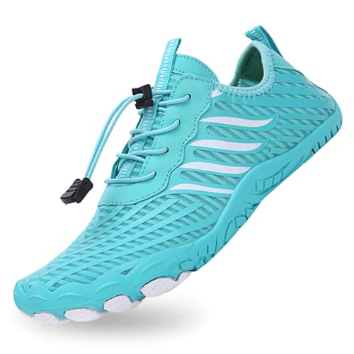 LMIX Barfußschuhe Damen Herren Barfussschuhe Outdoor Traillaufschuhe Atmungsaktiv Wasserschuhe Schnell Trocknend Badeschuhe rutschfest Fitnessschuhe Strandschuhe von LMIX