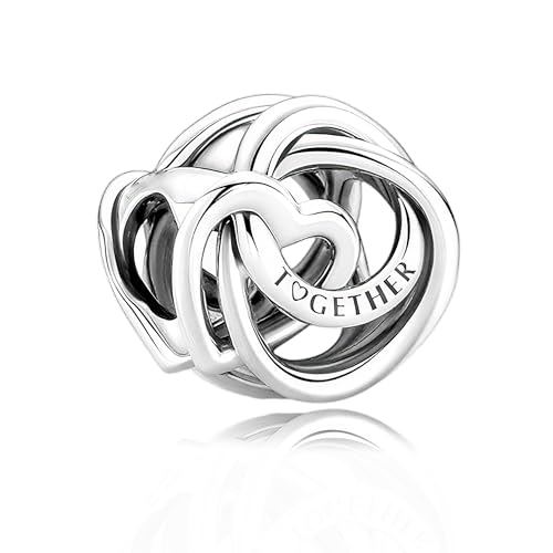 LMLMECREA Unendlichkeit Charms Anhänger - Silber Liebe Freunde Beads für Europäische Armbänder & Ketten | Schmuckgeschenk für Damen von LMLMECREA