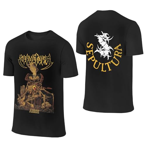 Sepultura Logo Roots Tshirt Metal Band Herren Baumwolle T-Shirt Sommer Kurzarm Neuheit Lässig T Shirt Für Männer Rundhals Fans Merch Tops Sepultura Logo Roots Tshirt Metal Band Herren Baumwolle T-Shirt Sommer Kurzarm Neuheit Lässig T Shirt Für Männer Rundhals Fans Merch Tops von LMLXYZ