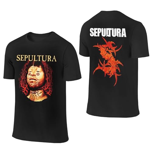 Sepultura Logo Roots Tshirt Metal Band Herren Baumwolle T-Shirt Sommer Kurzarm Neuheit Lässig T Shirt Für Männer Rundhals Fans Merch Tops Sepultura Logo Roots Tshirt Metal Band Herren Baumwolle T-Shirt Sommer Kurzarm Neuheit Lässig T Shirt Für Männer Rundhals Fans Merch Tops von LMLXYZ