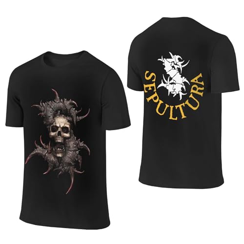 Sepultura Logo Roots Tshirt Metal Band Herren Baumwolle T-Shirt Sommer Kurzarm Neuheit Lässig T Shirt Für Männer Rundhals Fans Merch Tops Sepultura Logo Roots Tshirt Metal Band Herren Baumwolle T-Shirt Sommer Kurzarm Neuheit Lässig T Shirt Für Männer Rundhals Fans Merch Tops von LMLXYZ